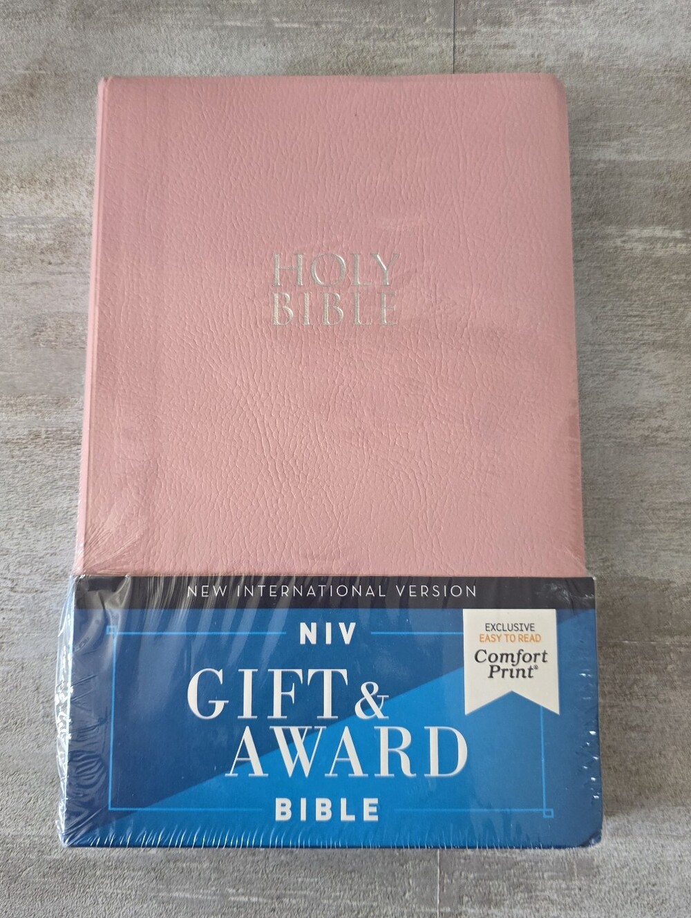 NEW!  NIV Gift & Award Bible - Pink Leather-Look - Red Letter - Comfort Print